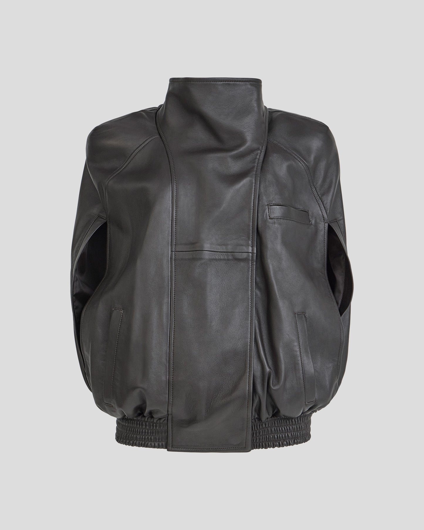 Ines Leather Cape Jacket
