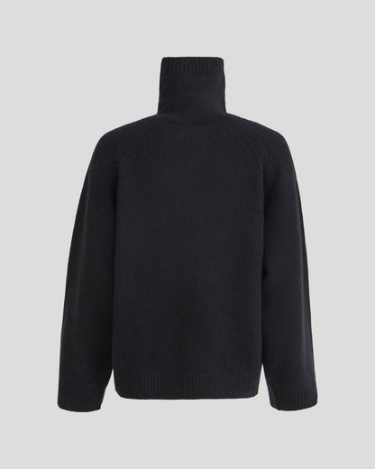 Narelle Asymmetric Zip Turtleneck Knit